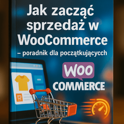A beginner's guide to starting sales with WooCommerce, featuring online shop elements.